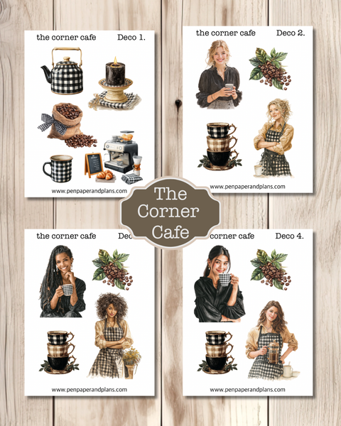 The Corner Cafe Deco Stickers