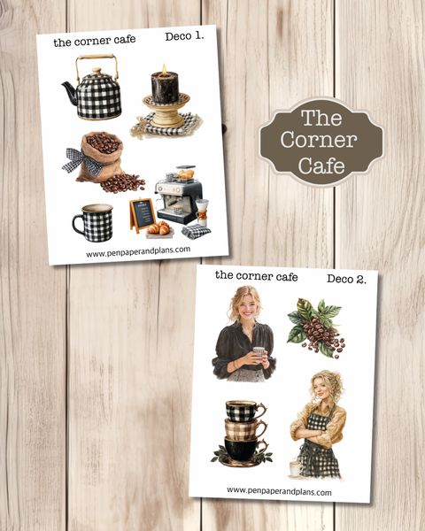 The Corner Cafe Deco Stickers