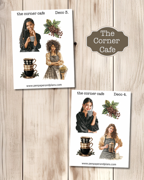 The Corner Cafe Deco Stickers