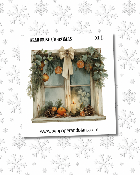 Farmhouse Christmas Large-ish Stickers