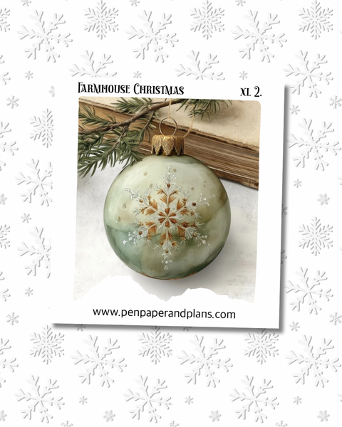 Farmhouse Christmas Large-ish Stickers