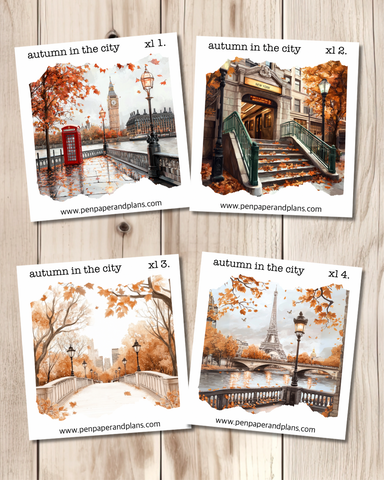 Autumn in the City Large-ish stickers