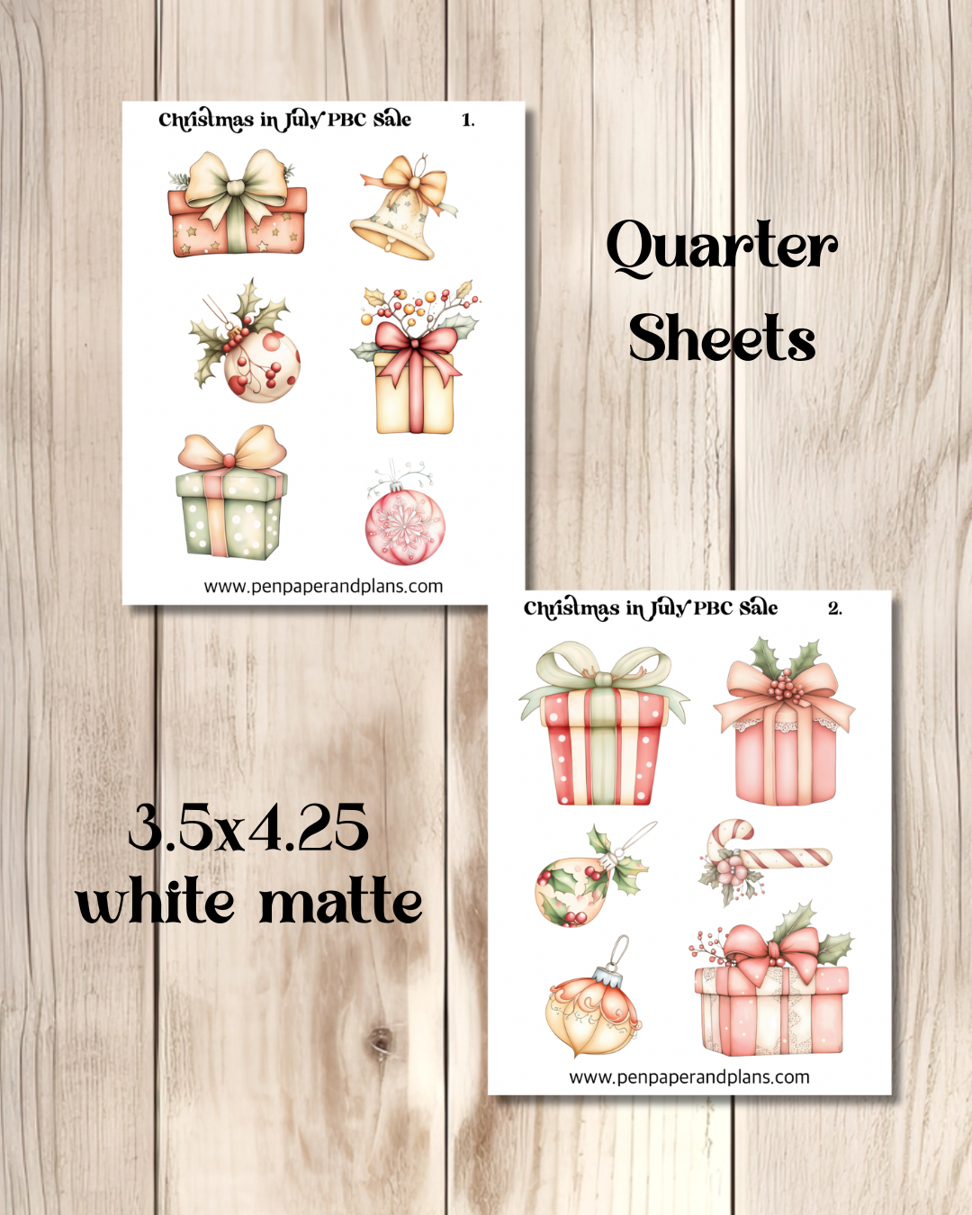 Christmas in July $2 Stickers - SALE exclusive