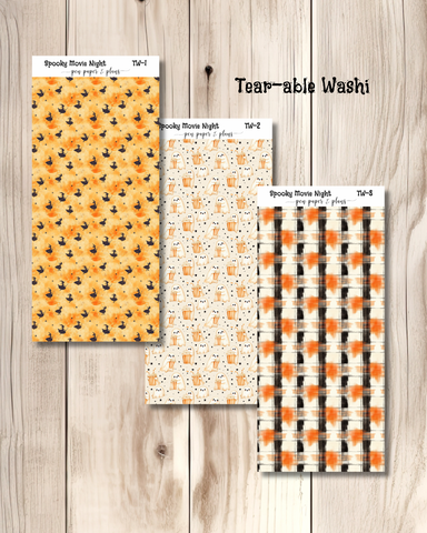 Spooky Movie Night Tear-able Washi