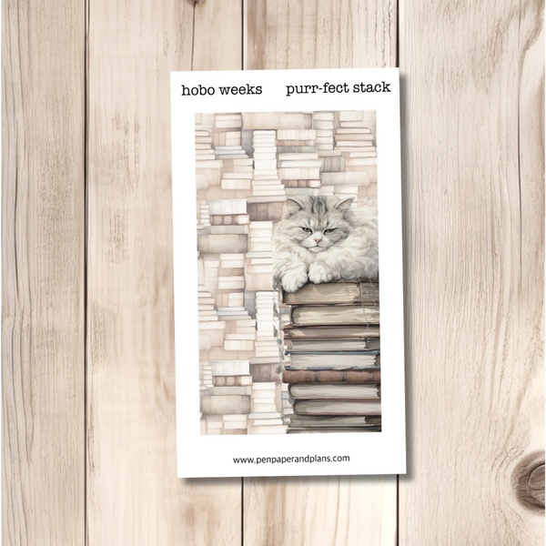 Bookish Bliss Hobo Weeks Full Page Stickers