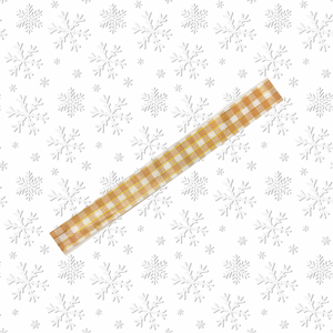 Cafe a Lait Gingham Washi - gold foil