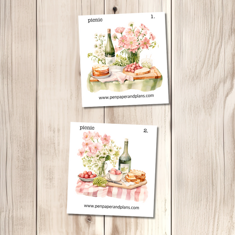 Picnic- Large-ish Stickers