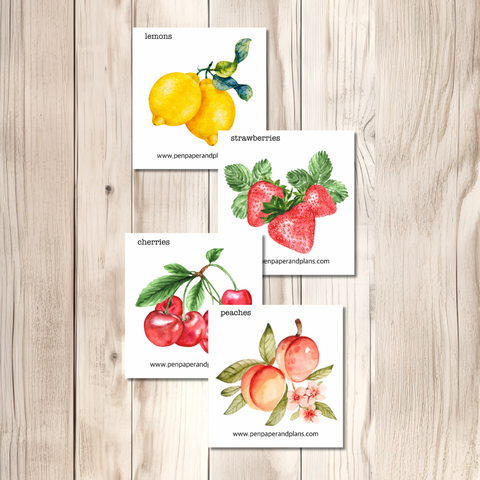 Fruits- Large-ish Stickers