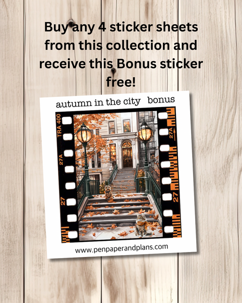 Autumn in the City Deco Stickers