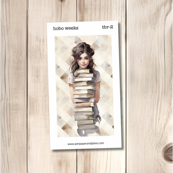 Bookish Bliss Hobo Weeks Full Page Stickers