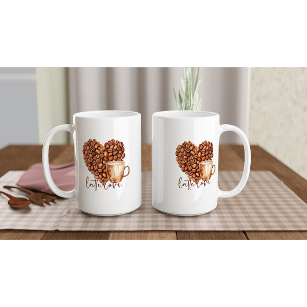 Latte Love 15oz Ceramic Mug