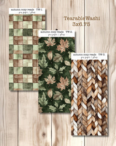 Autumn Cozy Reads Tearable Washi