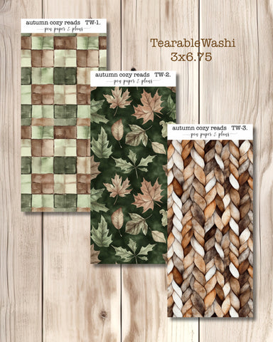Autumn Cozy Reads Tearable Washi