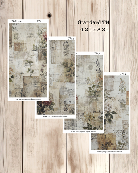 Delicate Full Page Stickers