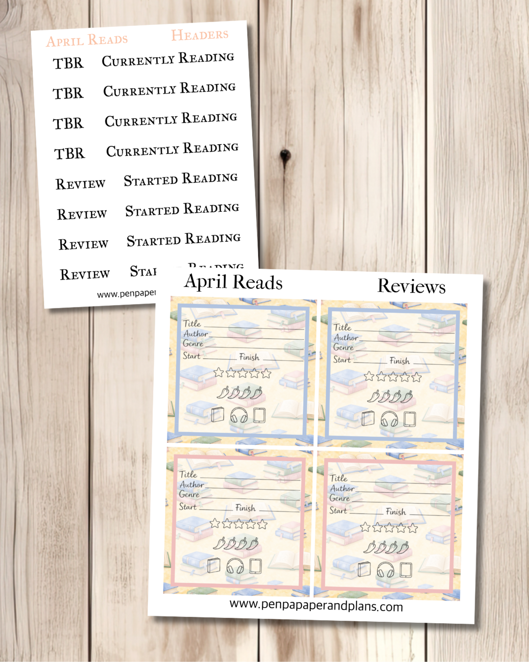 April Reads Scripts & Review Funcionals – pen paper & plans