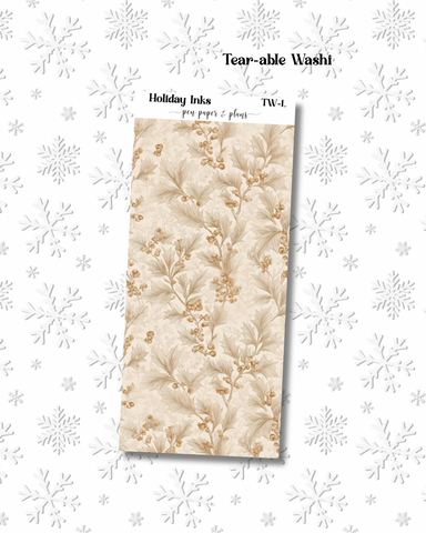 Holiday Inks Tear-able Washi