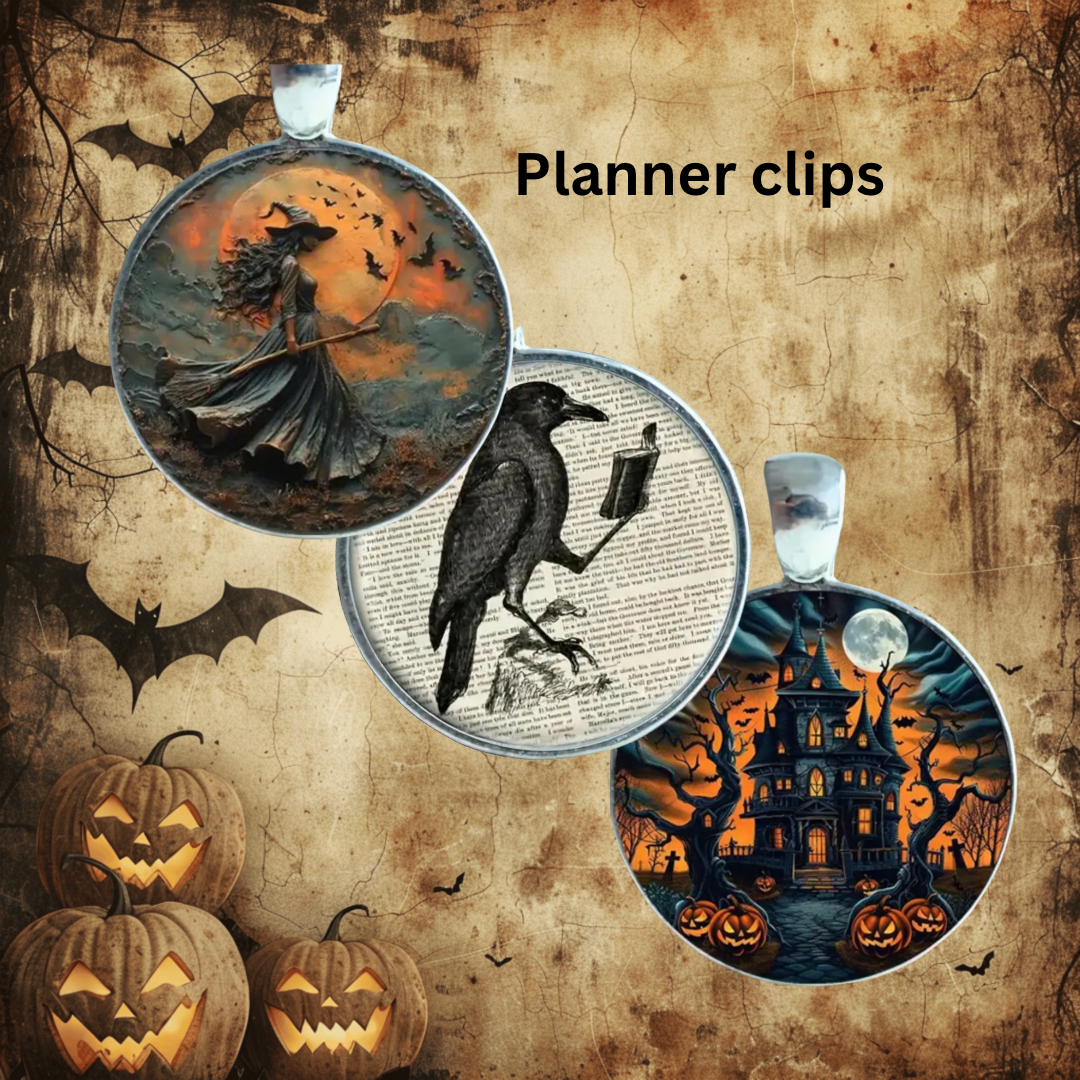 Spooky Season Planner Clips