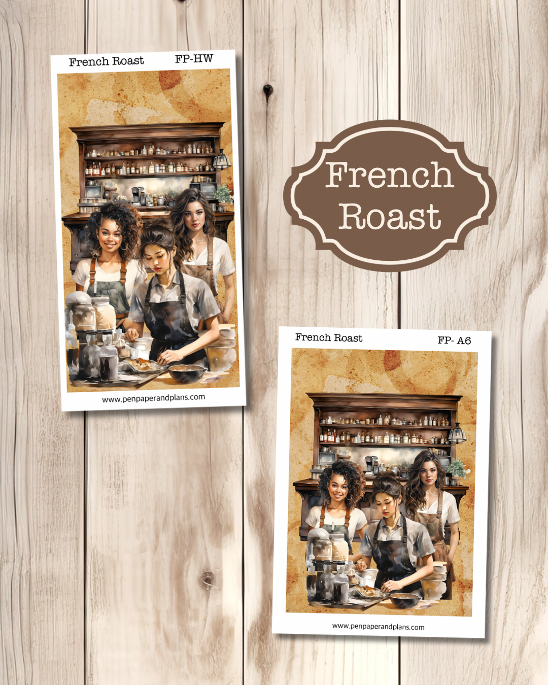 French Roast Full Page Sticker