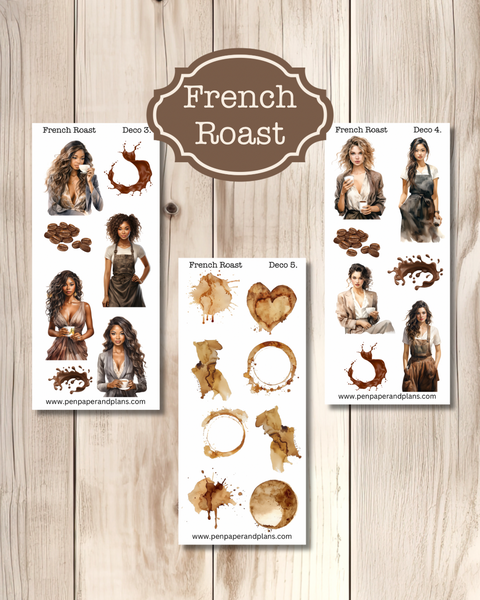French Roast Deco Stickers