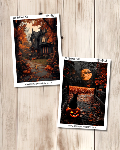 All Hallows’ Eve Full Page Stickers
