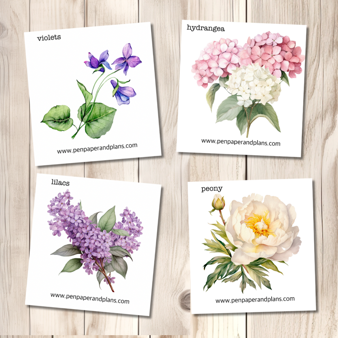 Spring Flowers-Large-ish Stickers