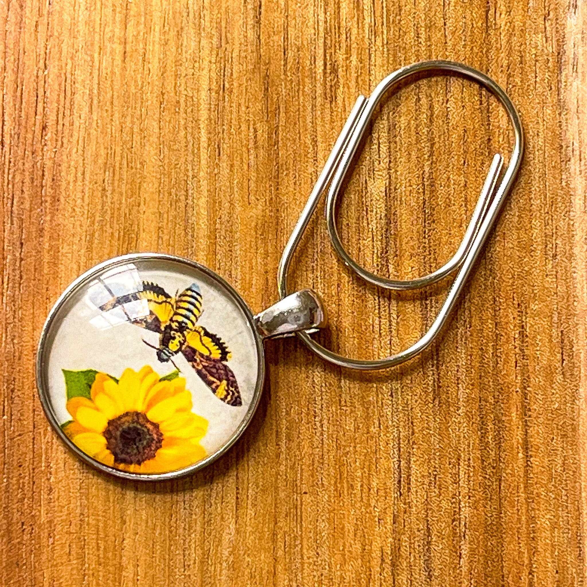 Bee & Sunflower Planner Clip