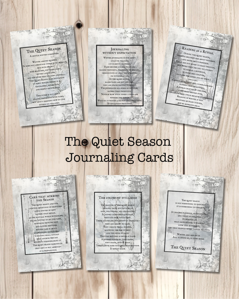 The Quiet Season Journaling Card Set
