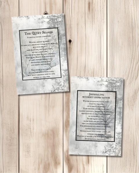 The Quiet Season Printable Set