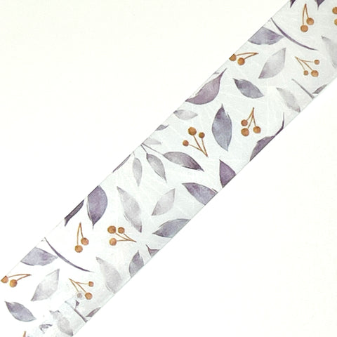 Grey Foliage Washi