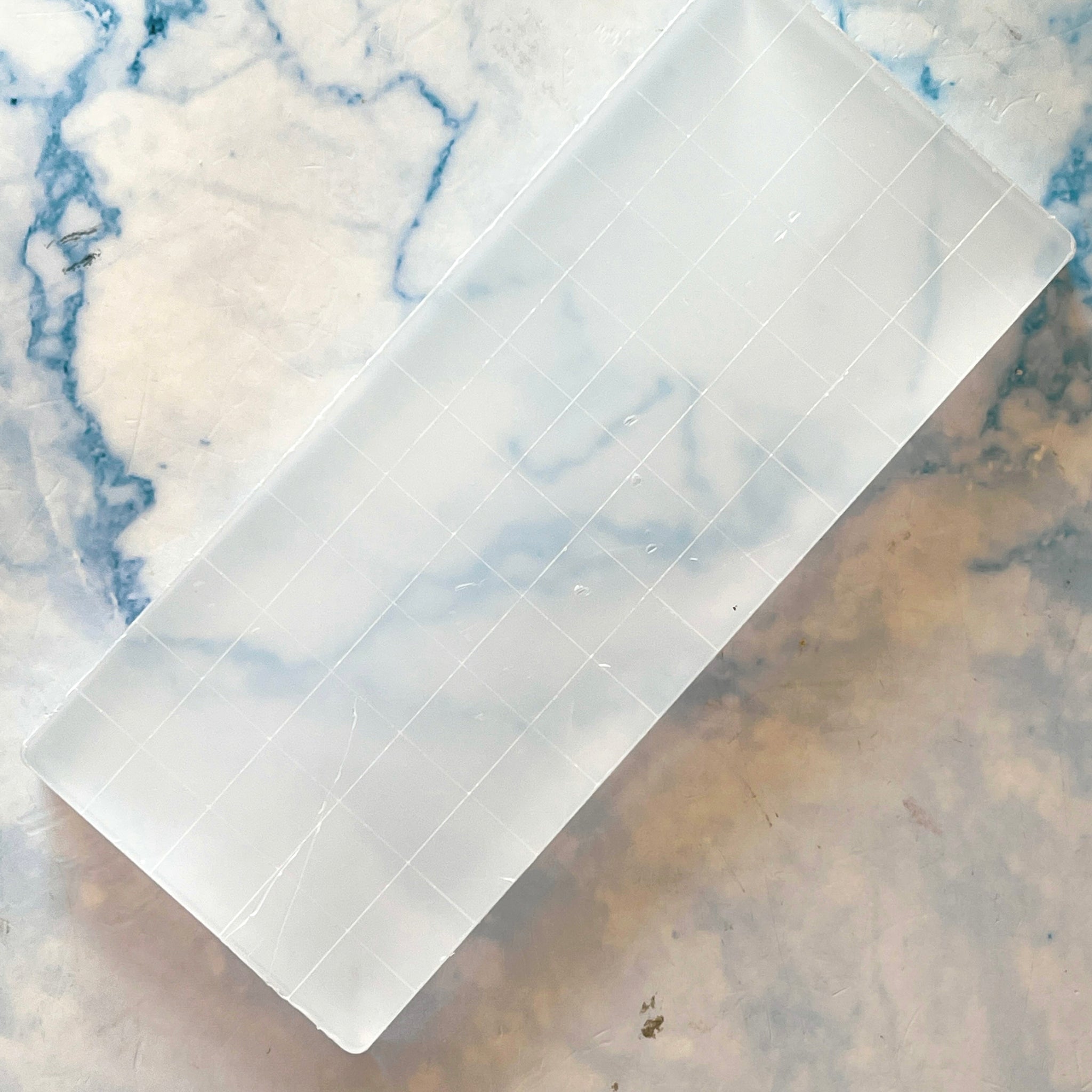 Clear Gridded Acrylic Block