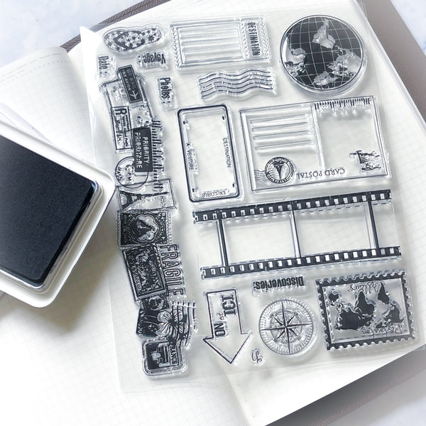 Traveler's Clear ink Stamp