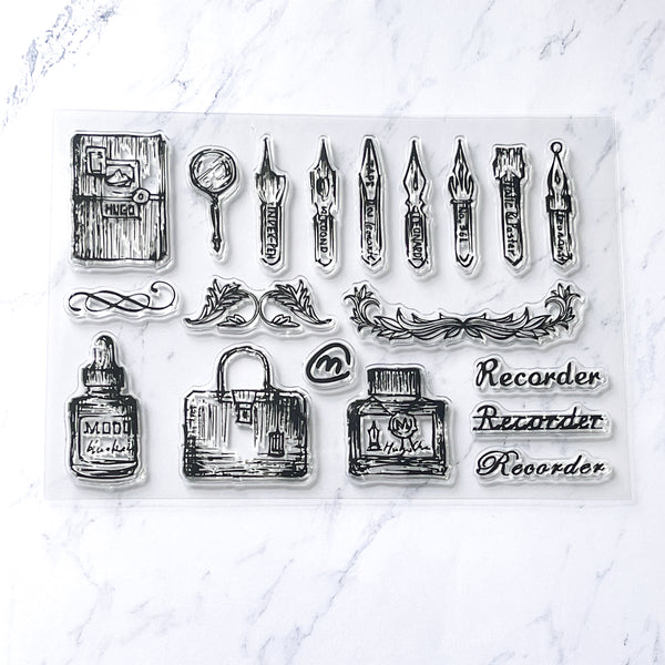 Journaler's Clear Ink Stamps