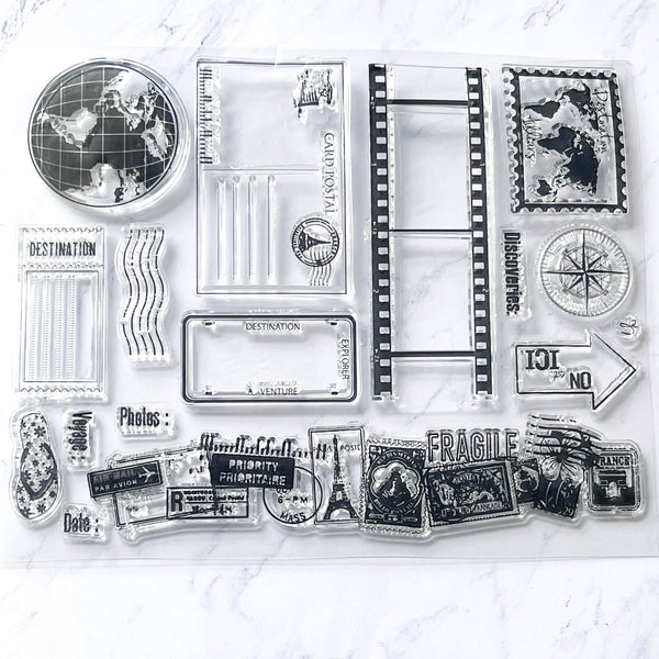 Traveler's Clear ink Stamp