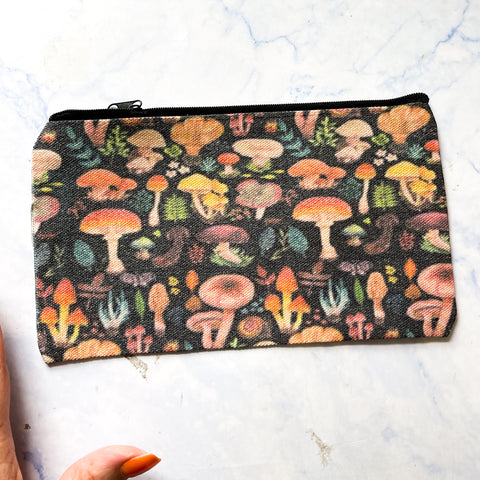 Whimsical Mushrooms Stationery Pouch