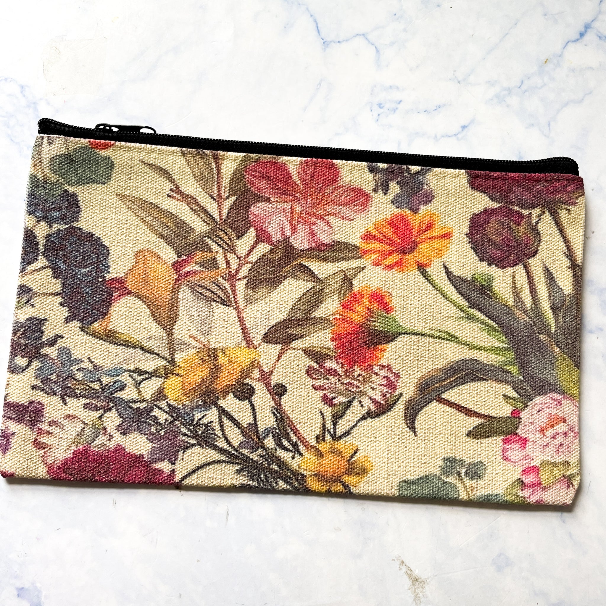 Vintage Floral Stationery Pouch