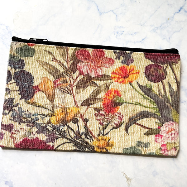 Vintage Floral Stationery Pouch