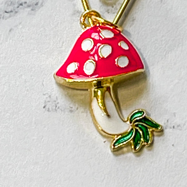 Enamel Mushroom Planner clip