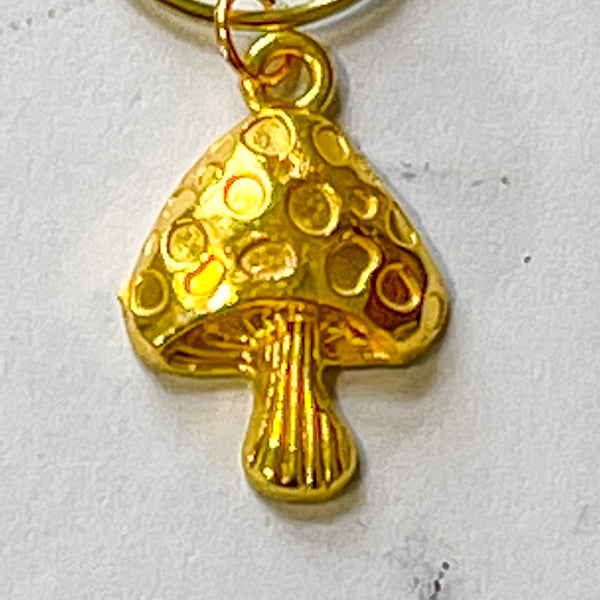 Gold Mushroom Planner Clip