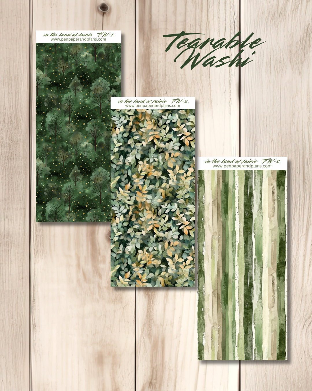 In the Land of Fairie Tearable Washi