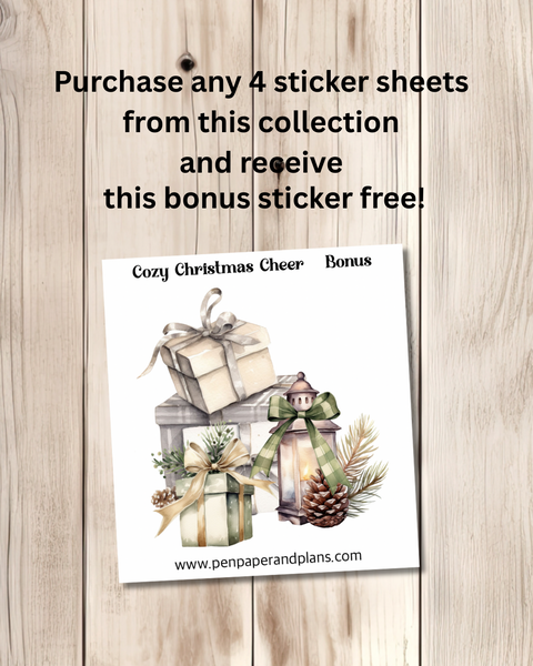 Cozy Christmas Cheer Deco Stickers