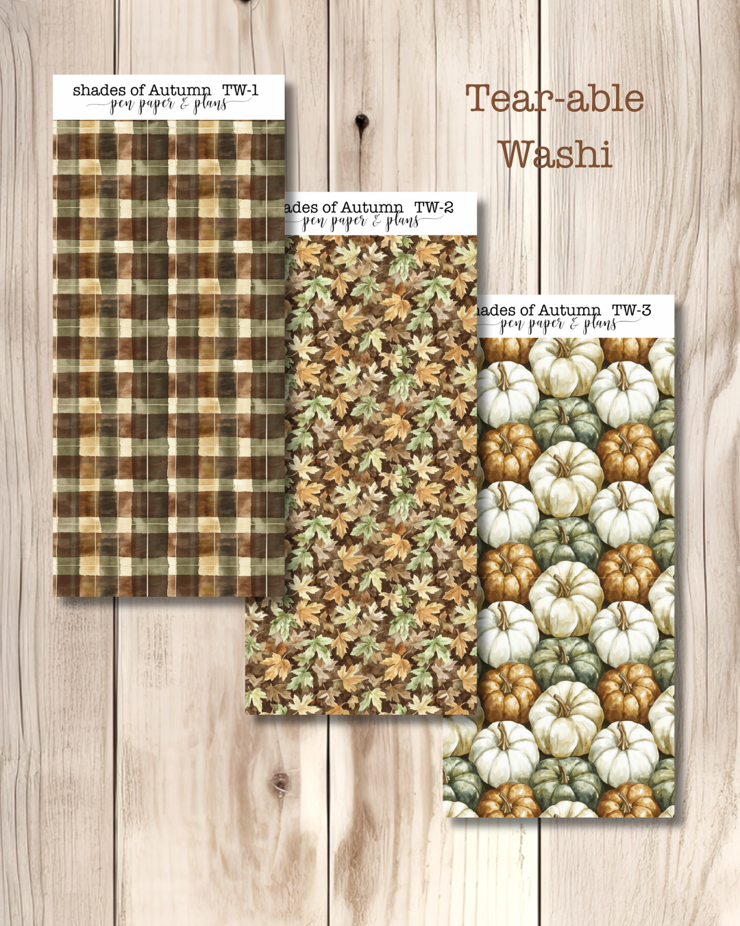Shades of Autumn Tear-able Washi