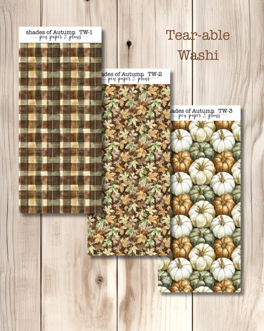 Shades of Autumn Tear-able Washi