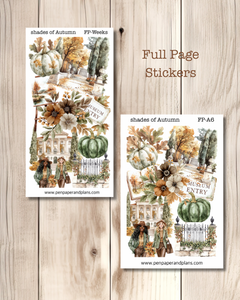Shades of Autumn Full Page Stickers