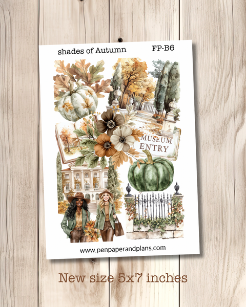 Shades of Autumn Full Page Stickers