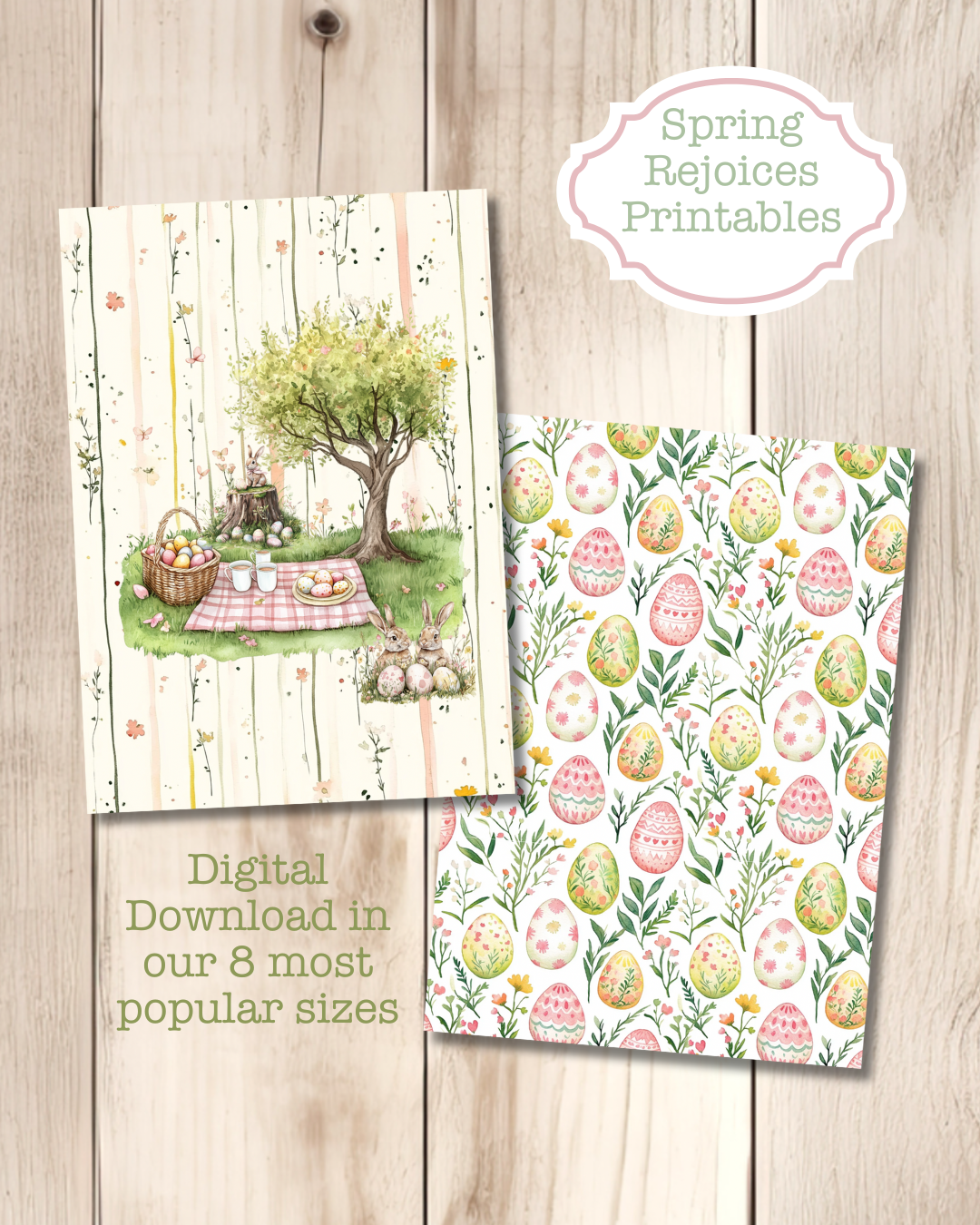 Spring Rejoices Printable Dashboards