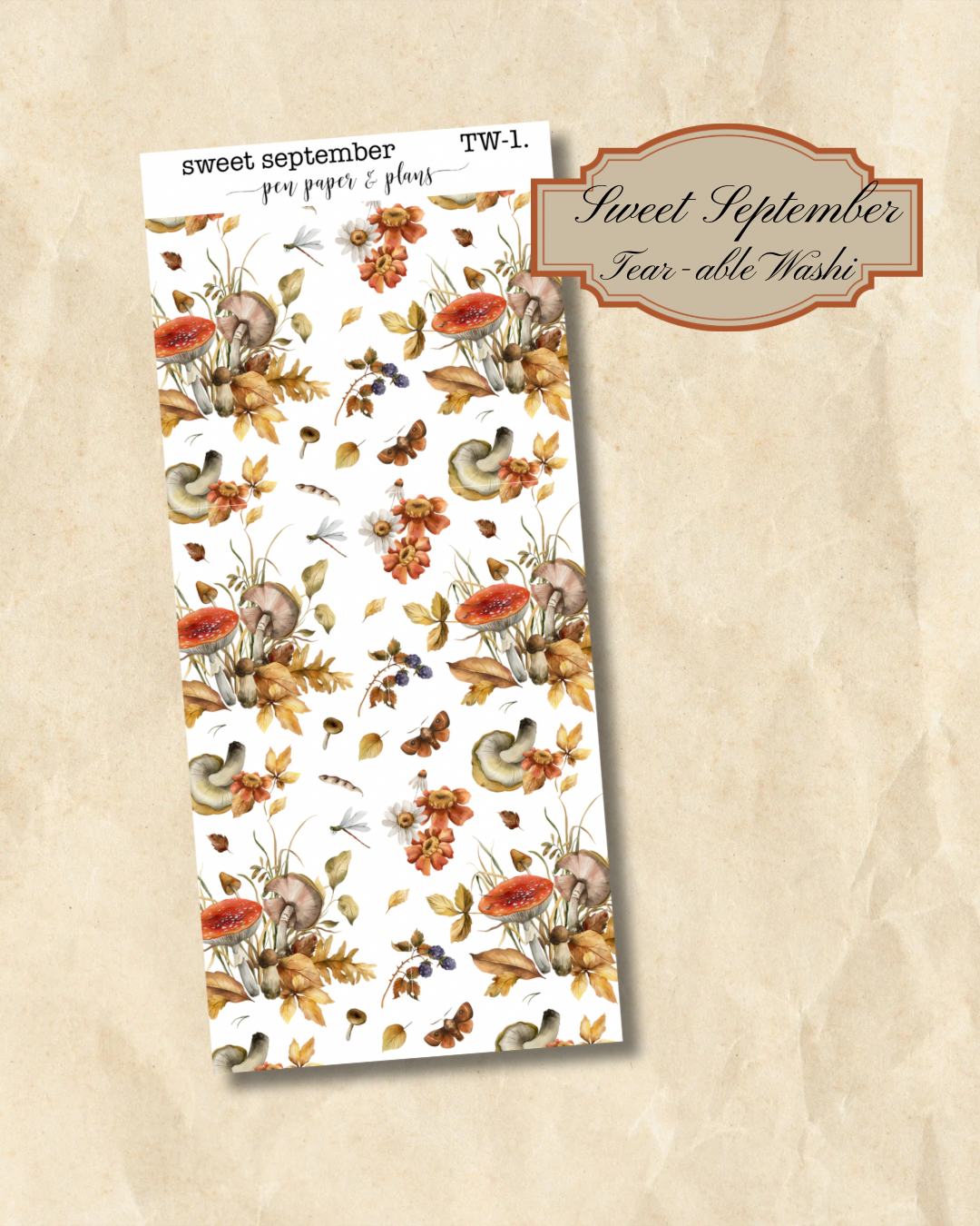 Sweet September Tear-able Washi