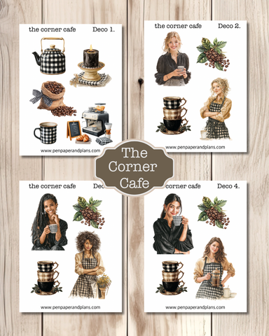 The Corner Cafe Deco Stickers