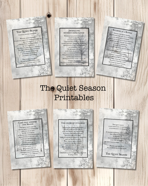 The Quiet Season Printable Set