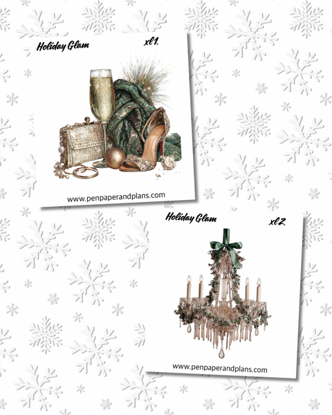 Holiday Glam Large-ish Stickers
