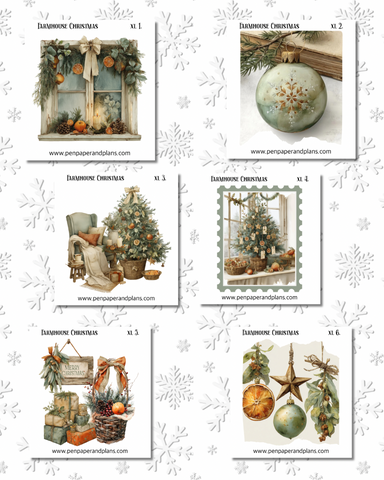 Farmhouse Christmas Large-ish Stickers